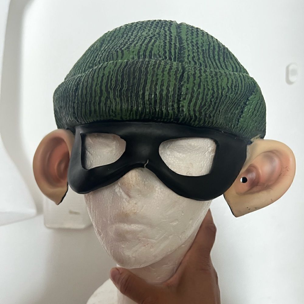 Vintage Half Cap Burglar Mask Disguise Robber Heist w/ Big Ears 2001